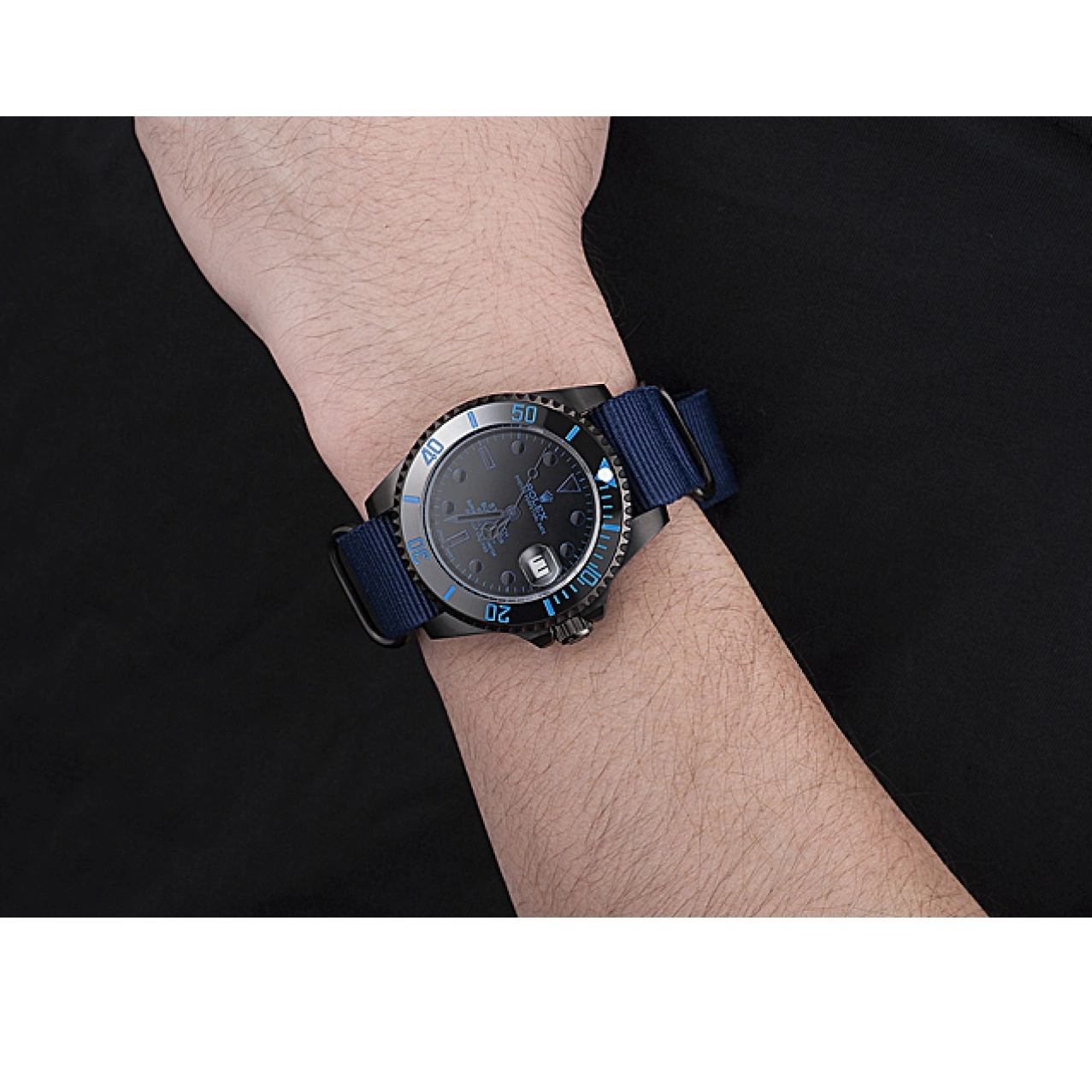 Rolex copies cheap Strap 622008 Submariner Rolex Blue Nylon Stealth 0528